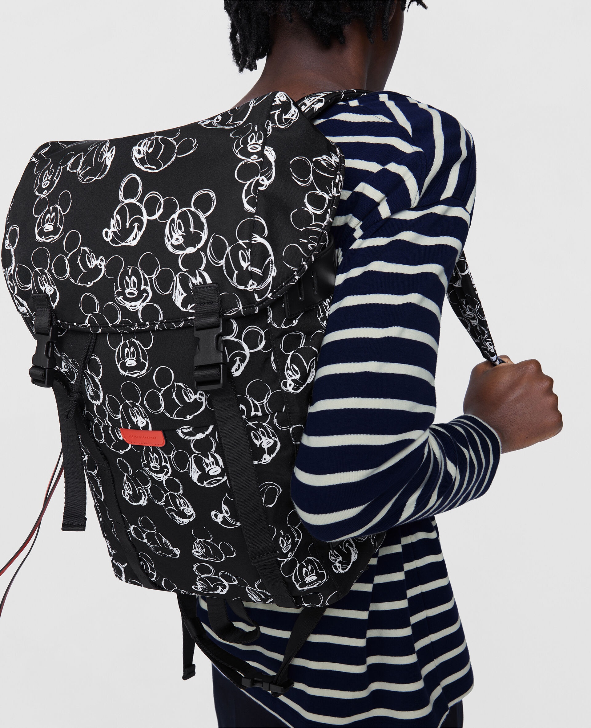 Fantasia Mickey Print Logo Backpack - 5