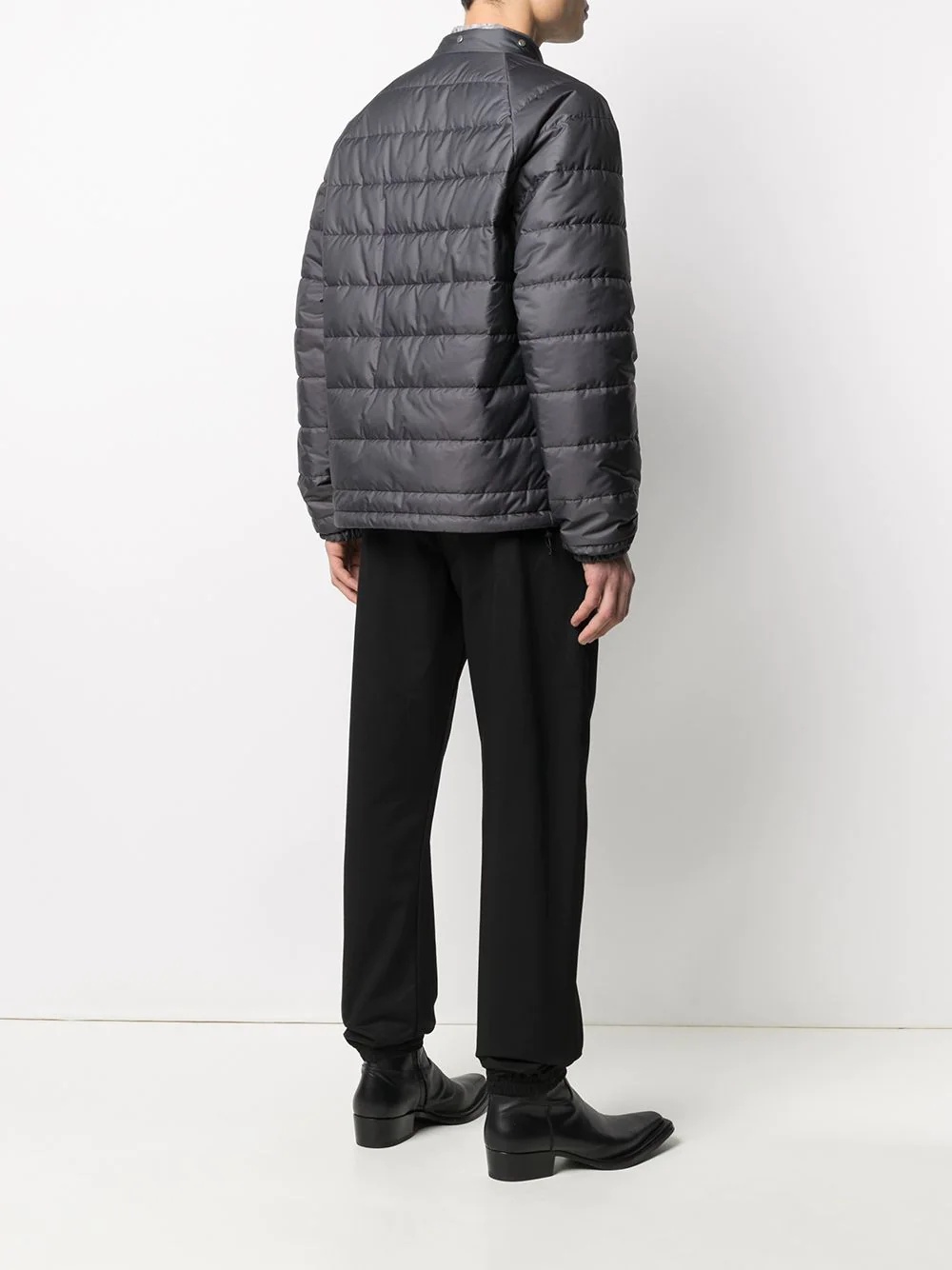 twist-zip logo puffer jacket - 6