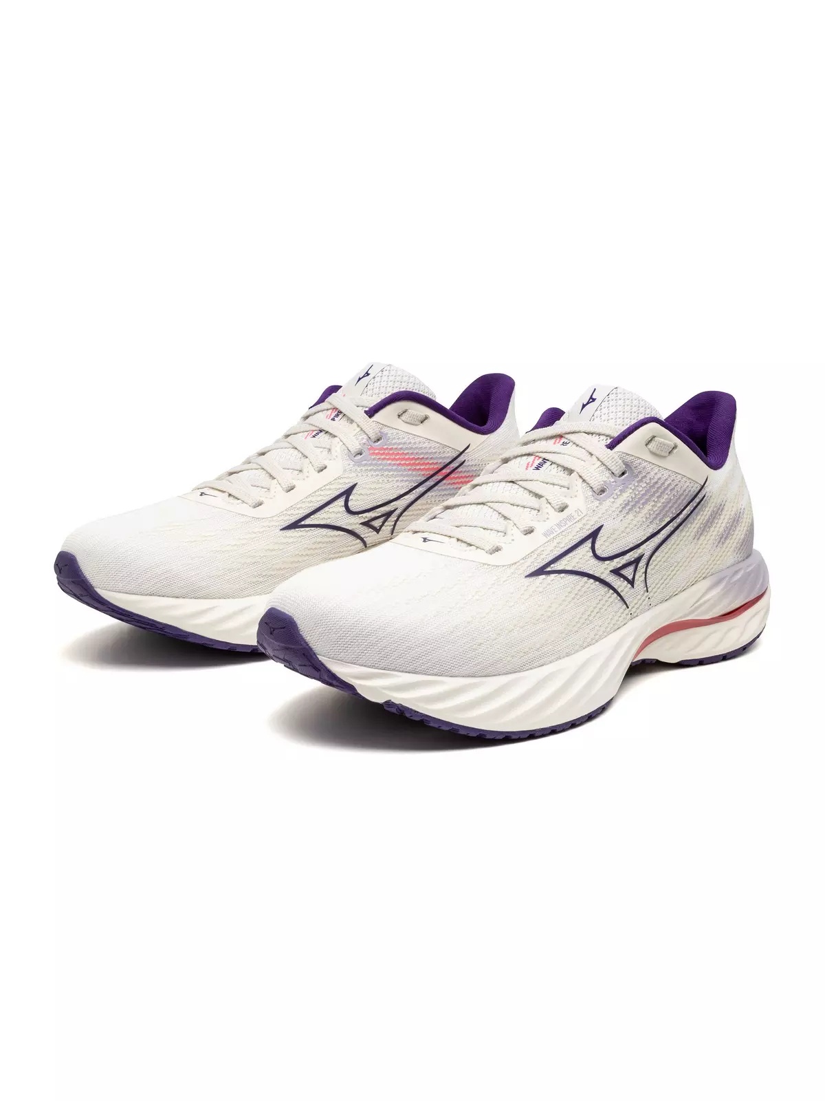 Wave Inspire 21 "White/Vintage Indigo" Women's Running Shoe - 5