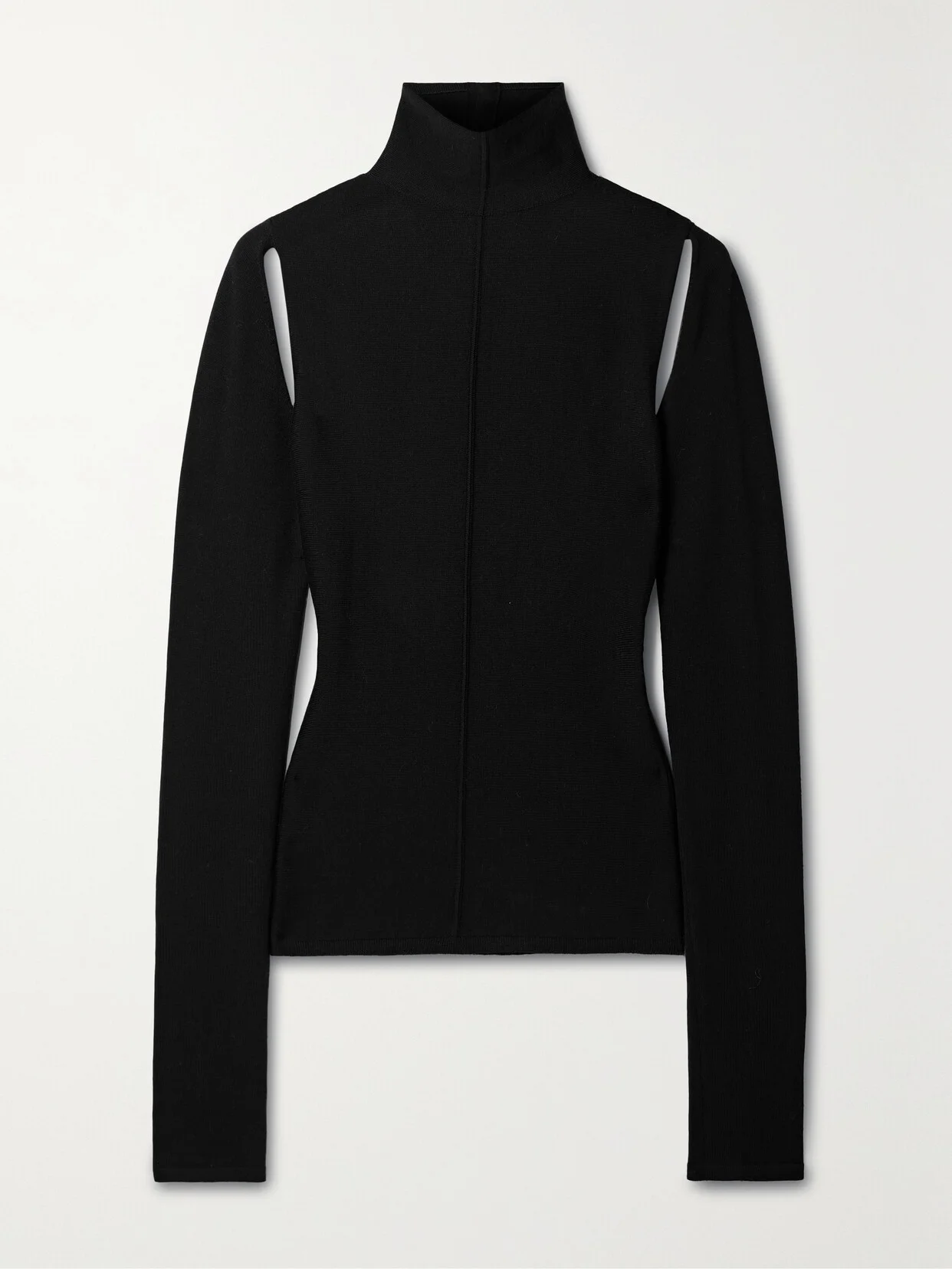 Marlowe Cutout Open-back Merino Wool Top - 1