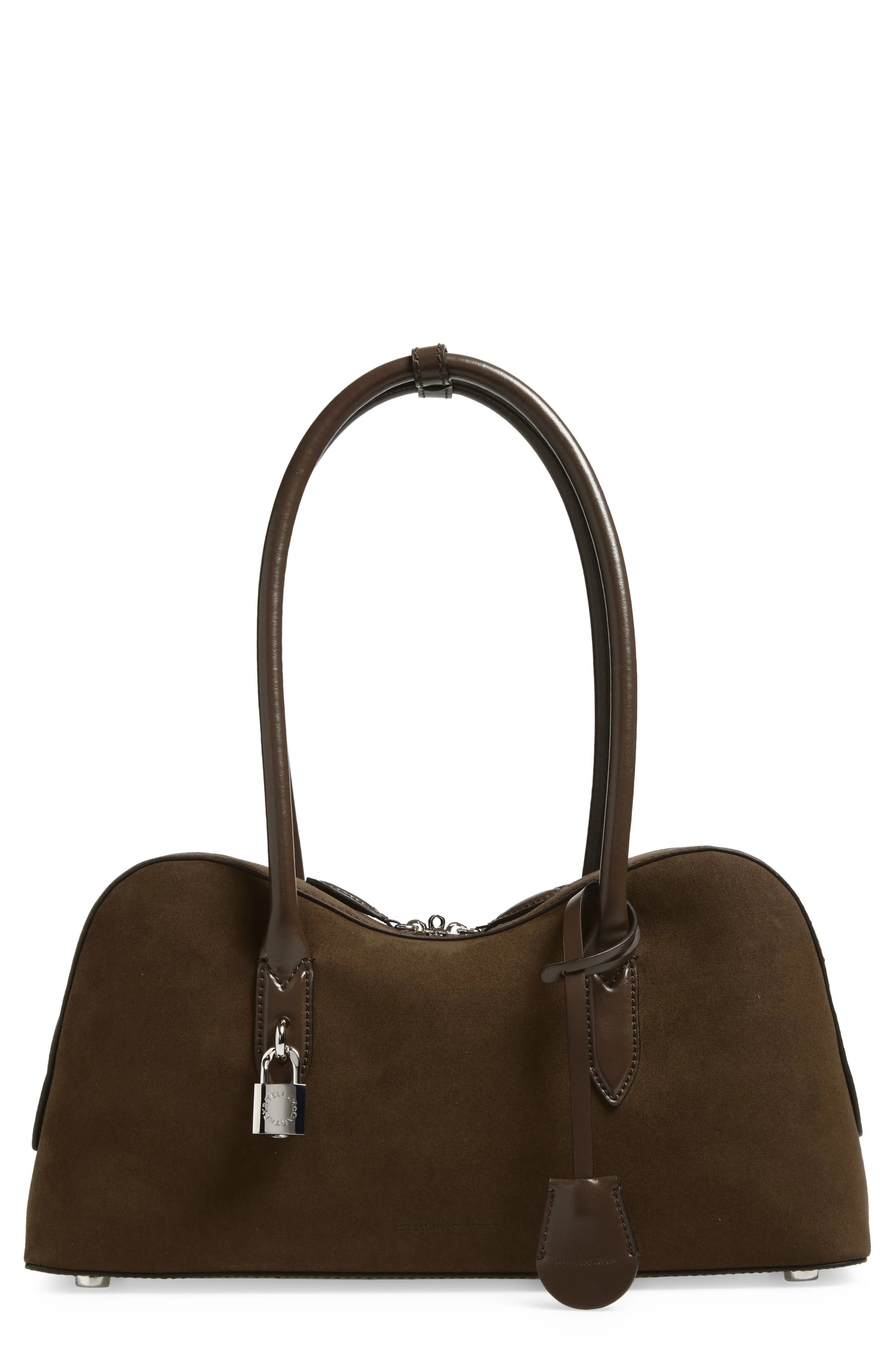 Stella McCartney Ryder Faux Suede Crossbody Bag in Moka at Nordstrom - 1