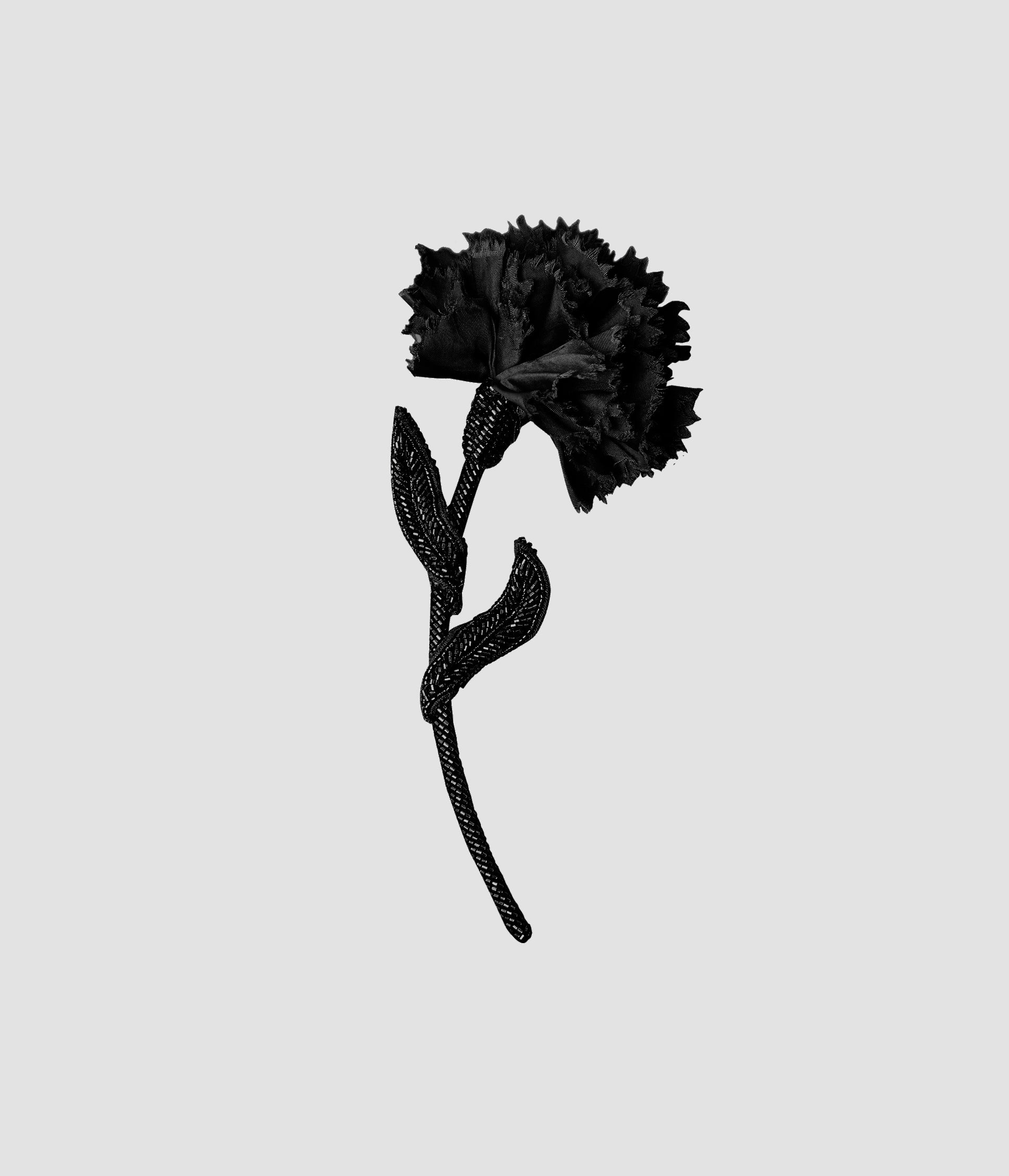 BEADED CARNATION BROOCH - 1