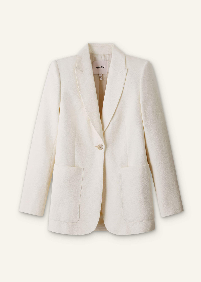 Sharp Shoulder Blazer - 1