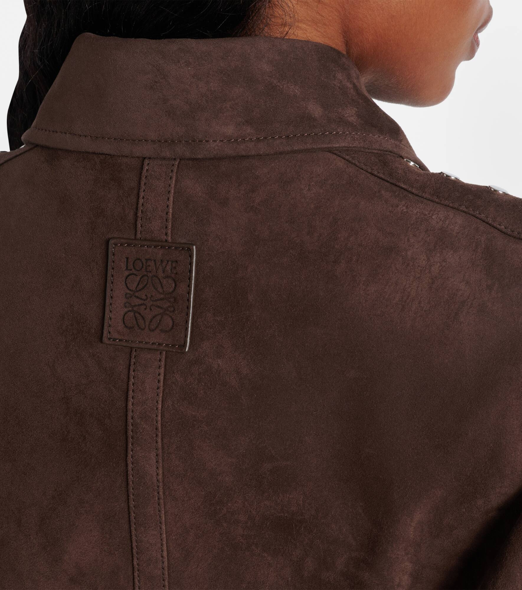 Studded suede bomber jacket - 6