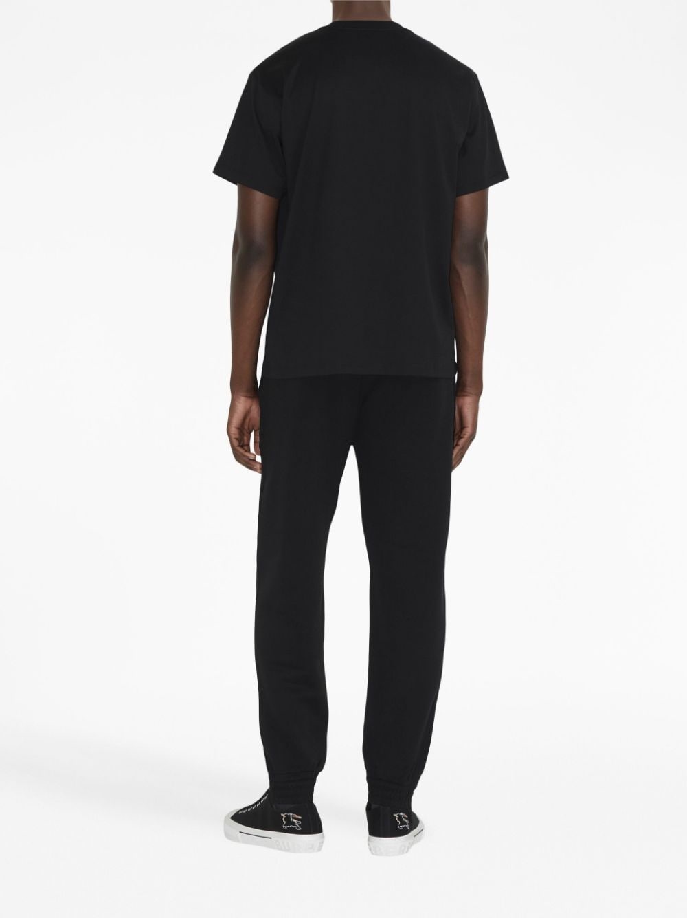 EKD-embroidery cotton track pants - 4
