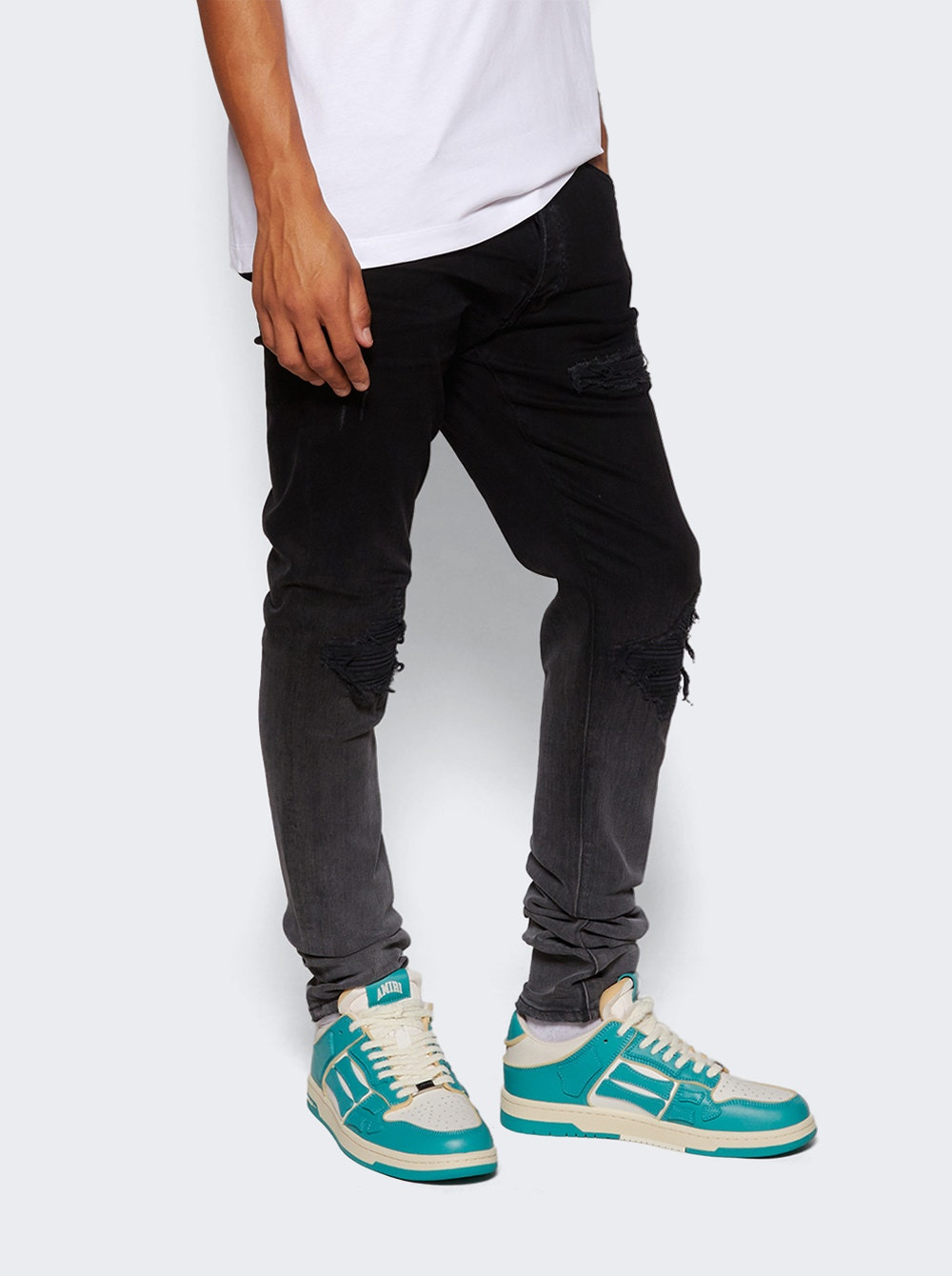 Collegiate Skel Top Low Sneaker Sea Blue White - 2