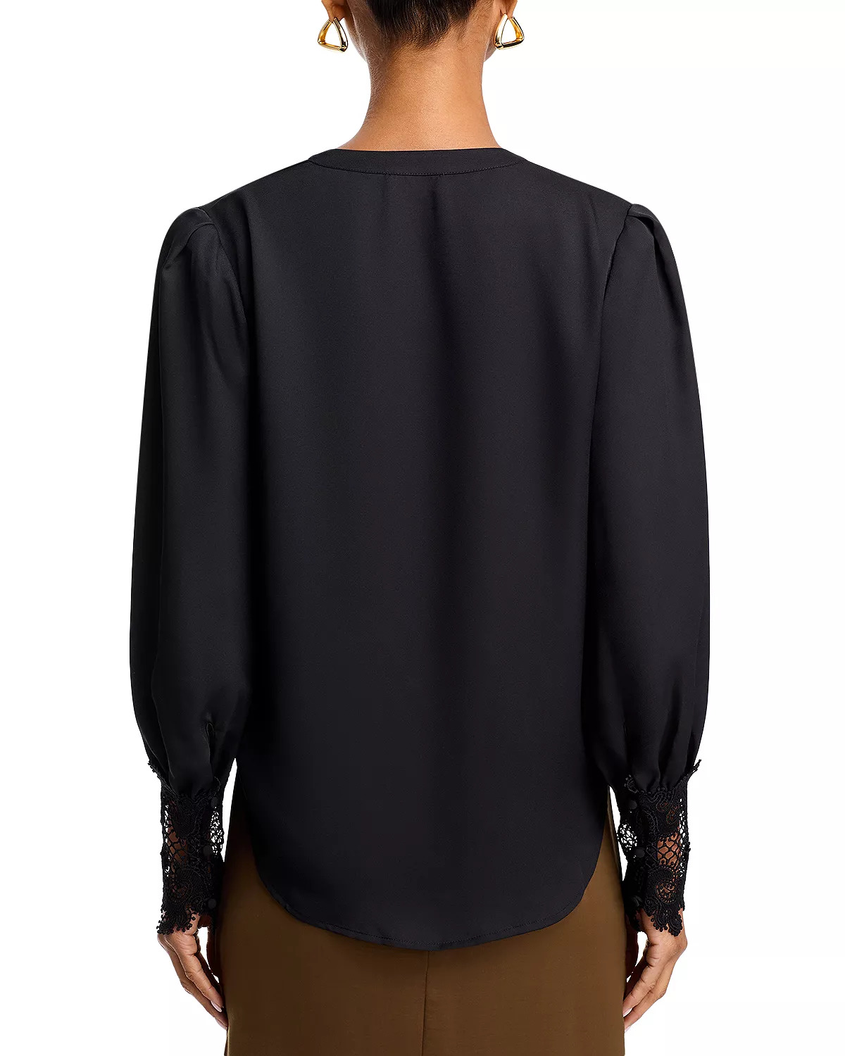 Ava Lace Cuff Blouse - 3