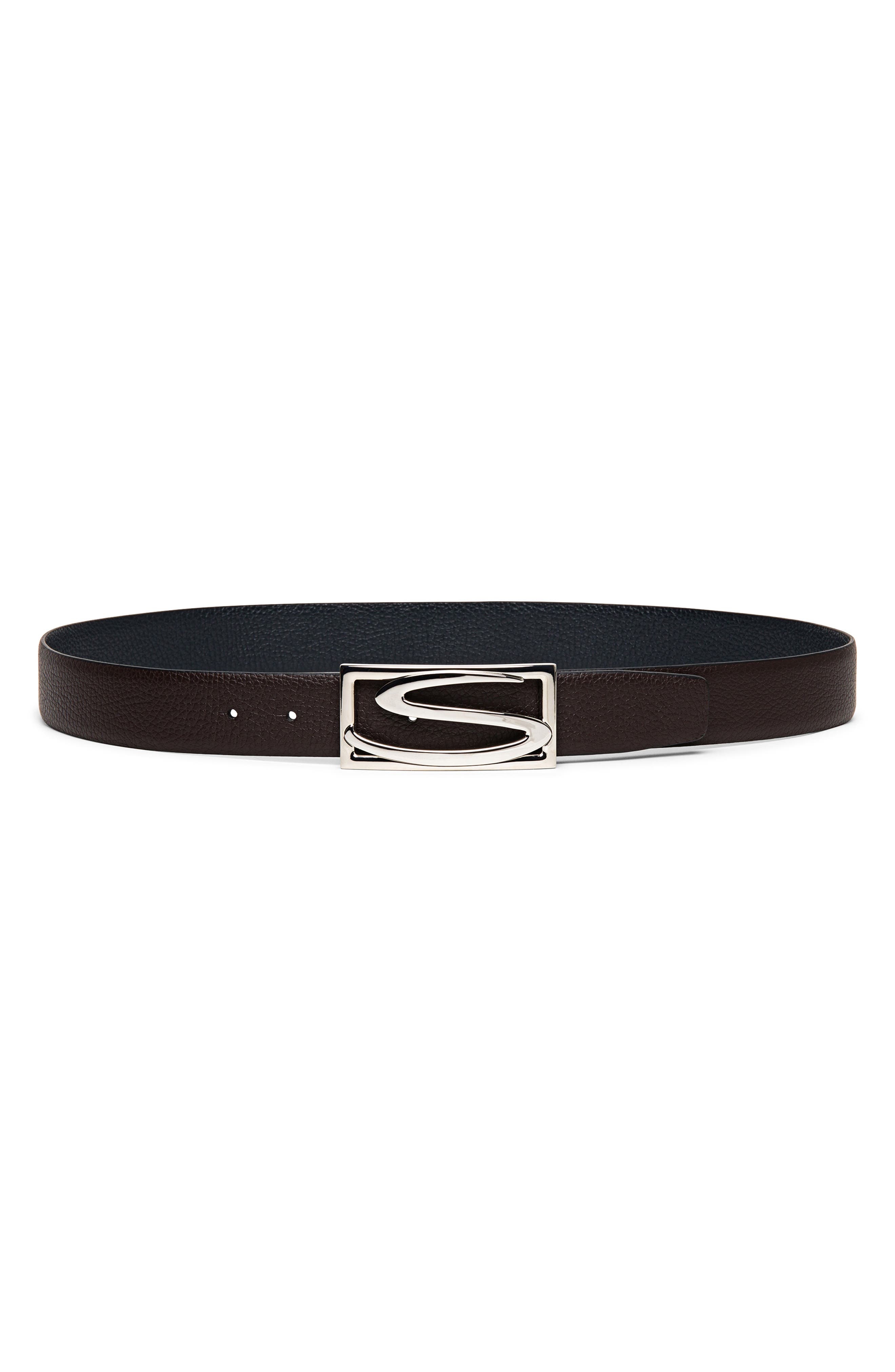 Reversible Leather Belt - 1