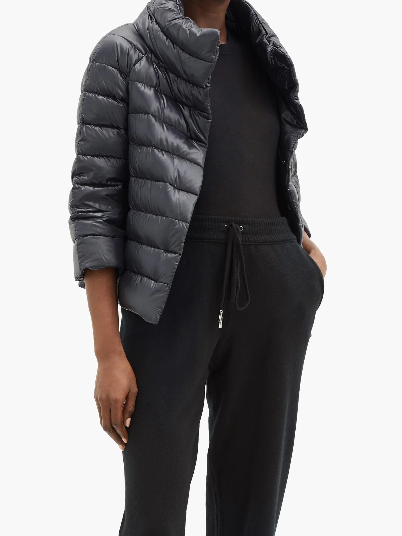 Sofia funnel-neck quilted down jacket - 6