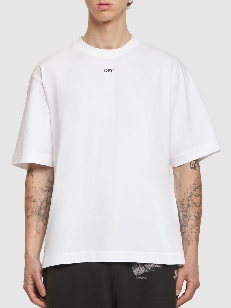 Off Stamp cotton t-shirt - 3