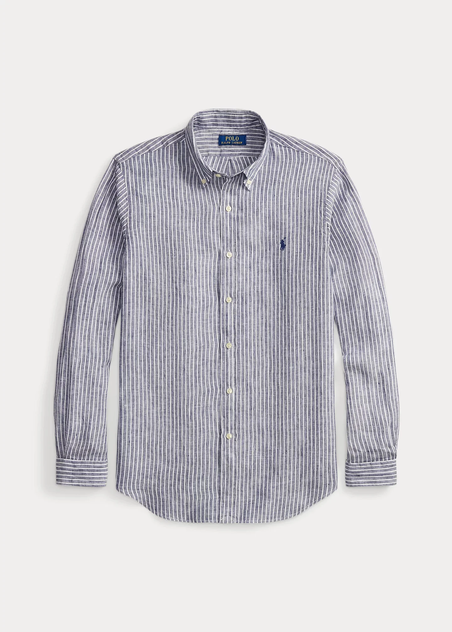 Classic Fit Striped Linen Shirt - 1