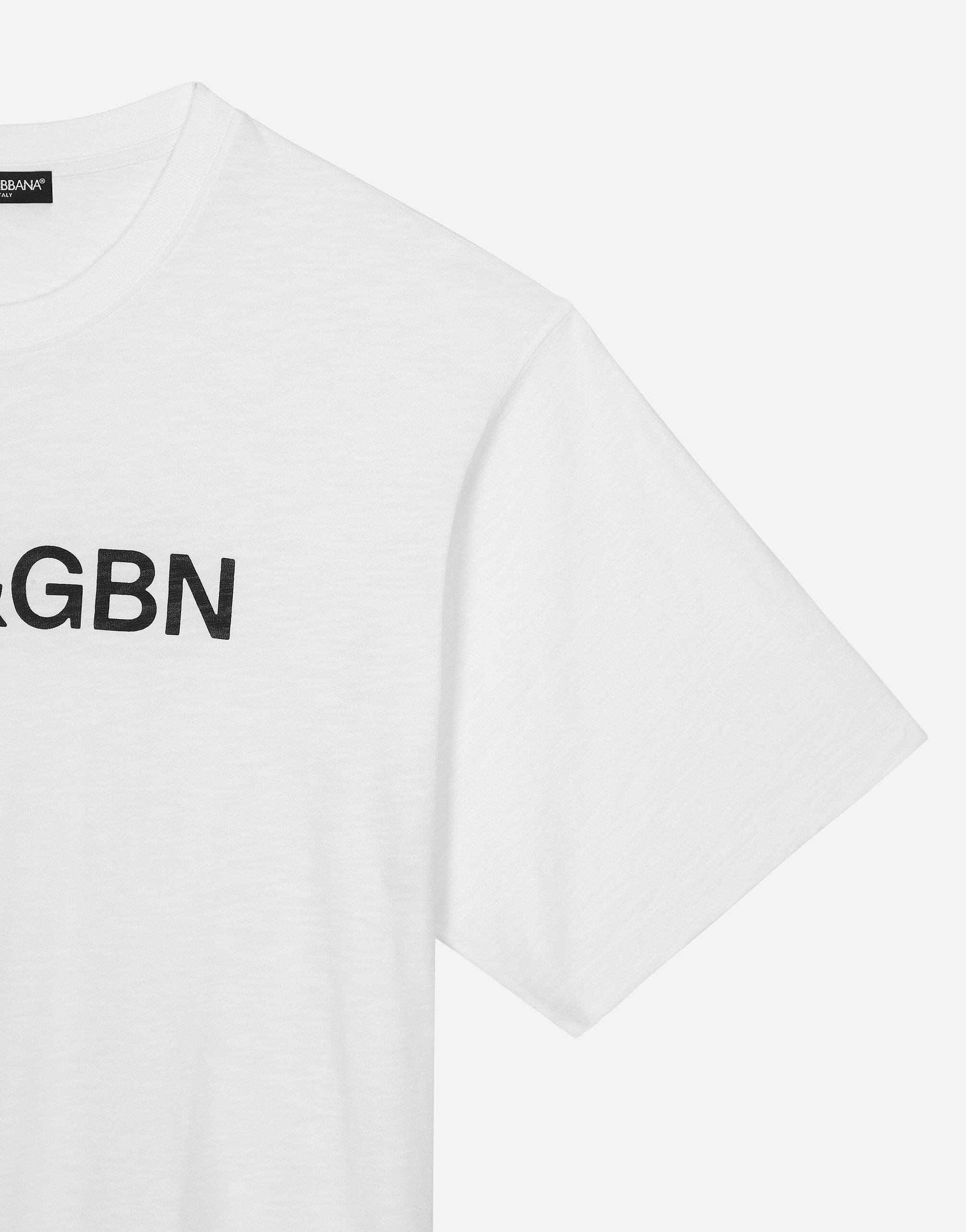 Cotton T-shirt with Dolce&Gabbana logo - 4