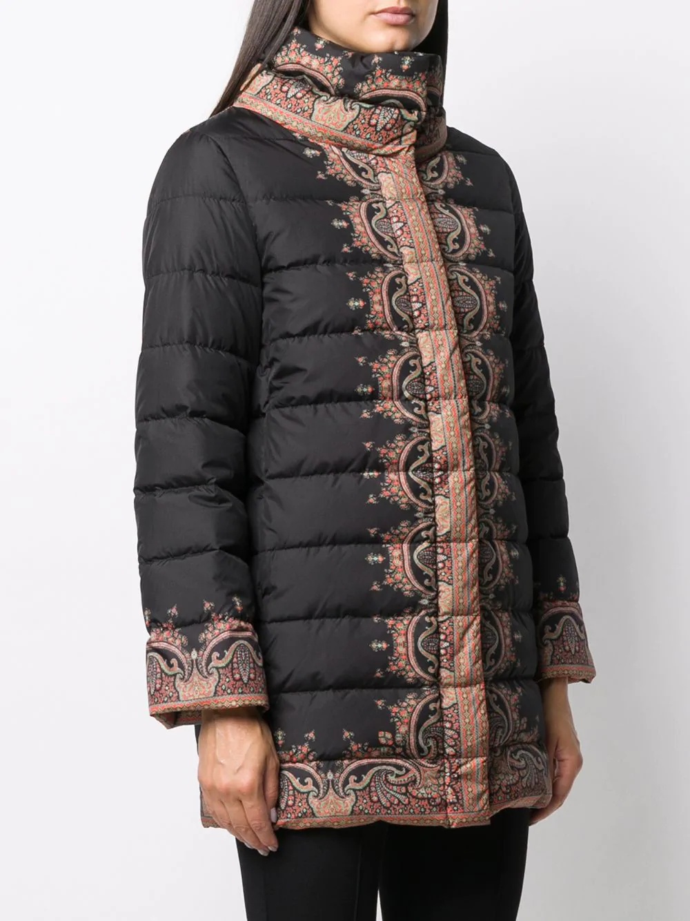 paisley-print puffer jacket - 3