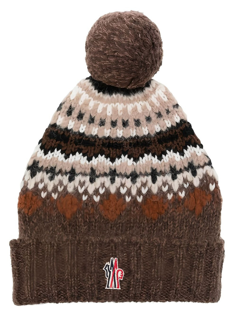 Moncler Grenoble ribbed-brim beanie outlook