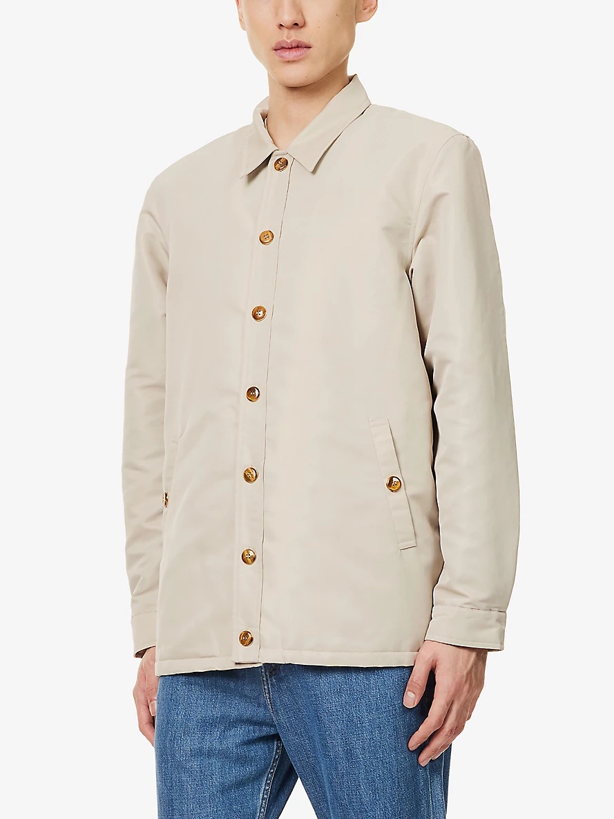 Parachute boxy-fit long-sleeve recycled-nylon faille jacket - 3