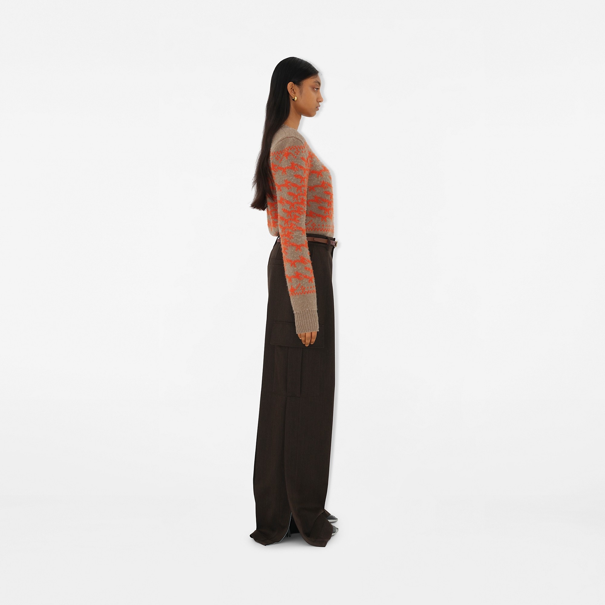 Cropped Fox Wool Sweater - 3