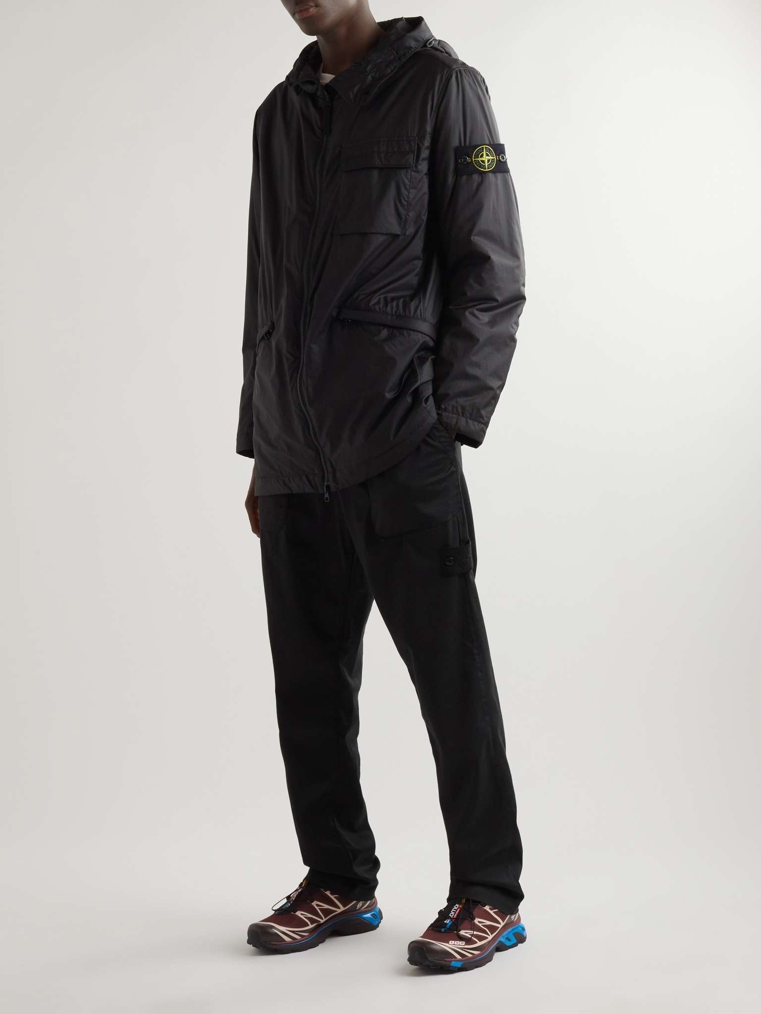 Logo-Appliquéd Shell Hooded Parka - 2