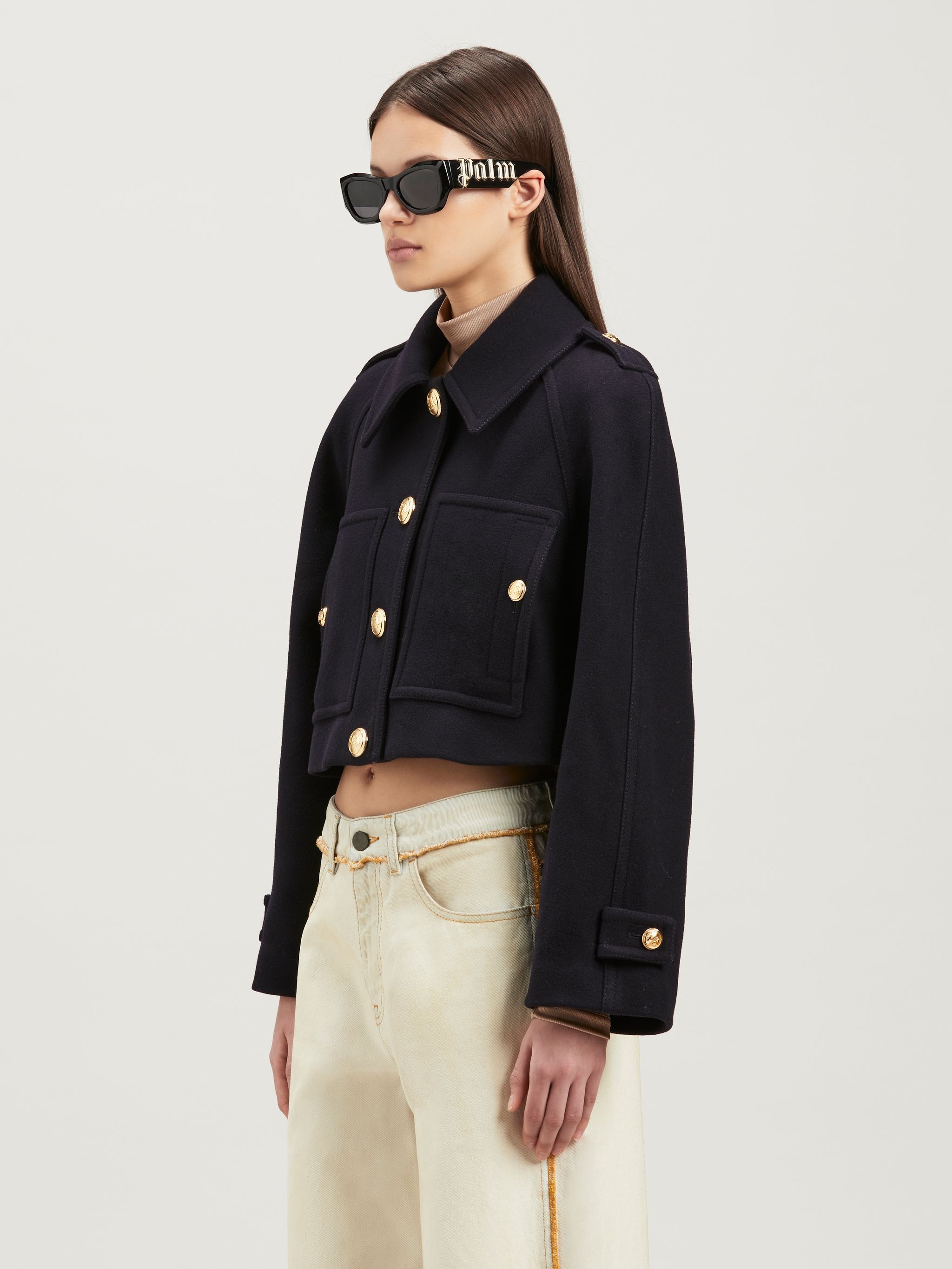 Gold Buttons Short Coat - 4