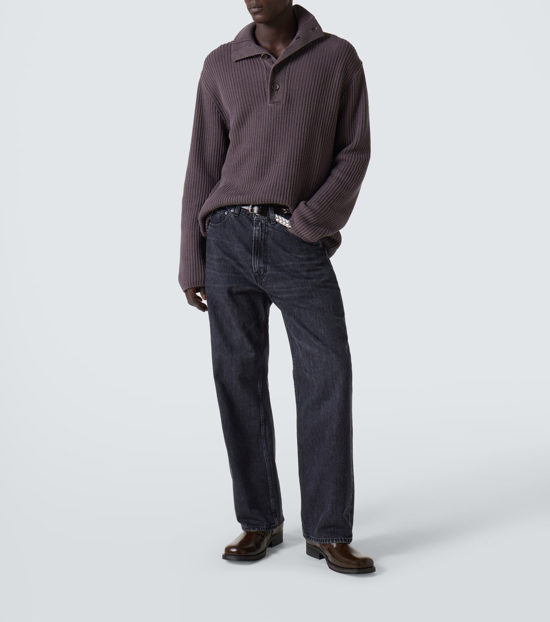 Navigator cotton polo sweater - 2