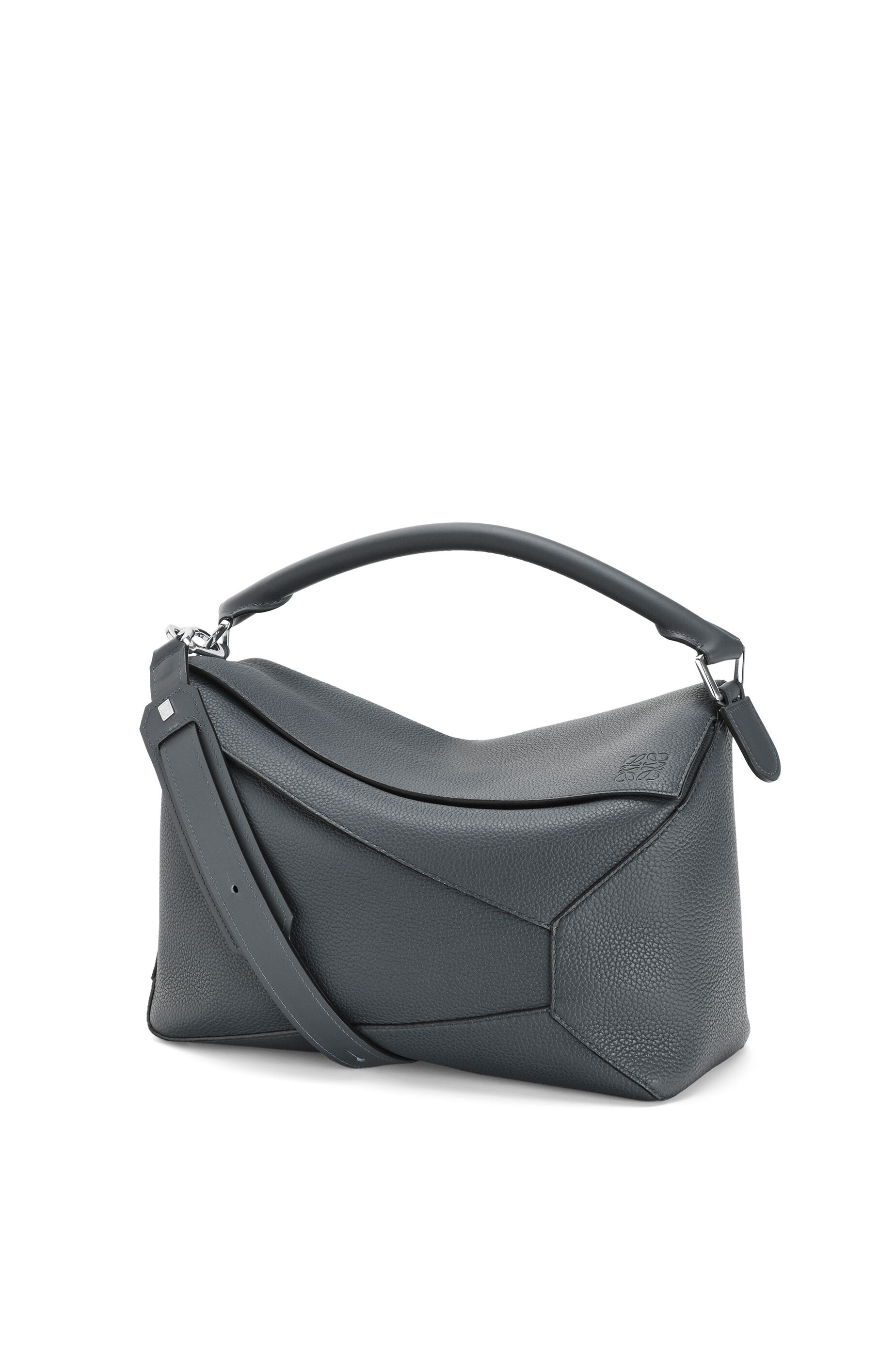 Large Puzzle Edge bag in grained calfskin - 1