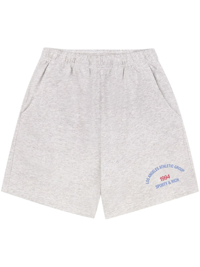 logo-print track shorts 1