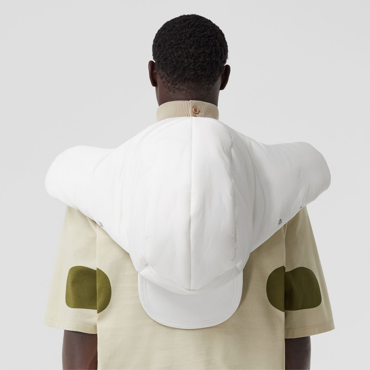 Padded Nylon Oversized Cap - 9