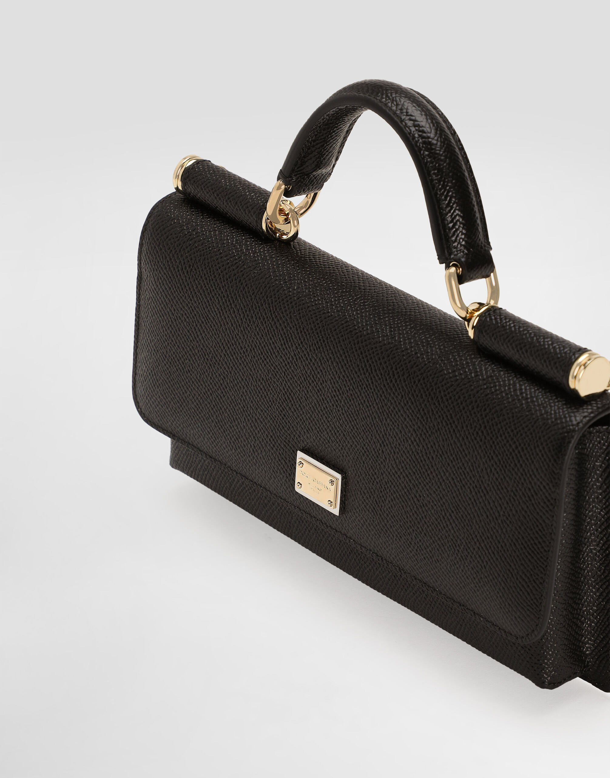 Dauphine-print calfskin mini bag - 6