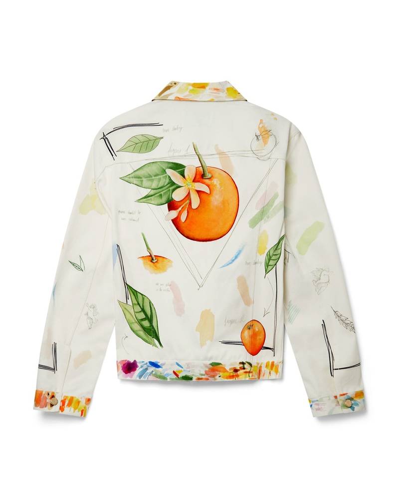 CASABLANCA Work In Progress Classic Denim Jacket outlook