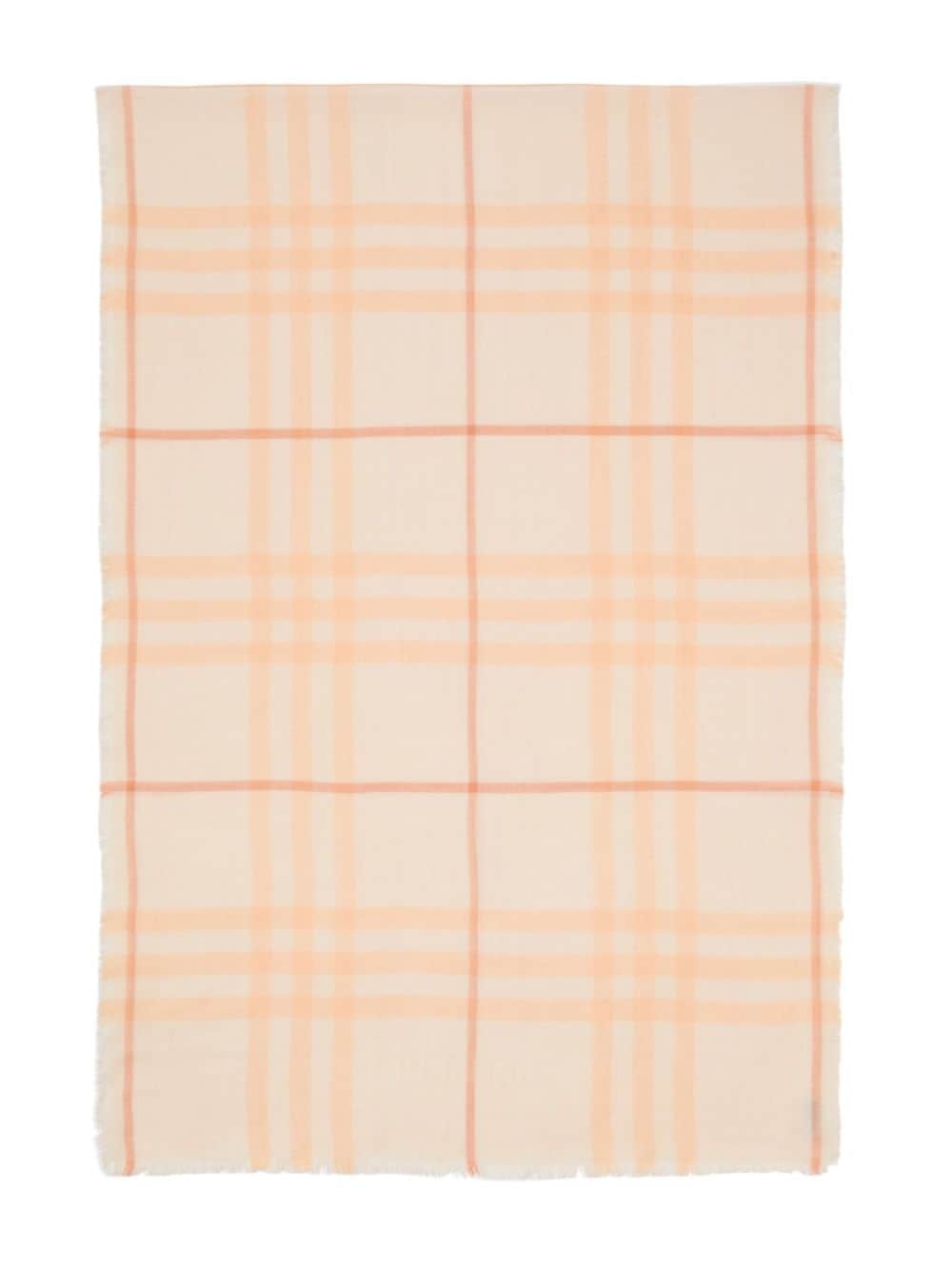 Vintage Check frayed scarf - 5