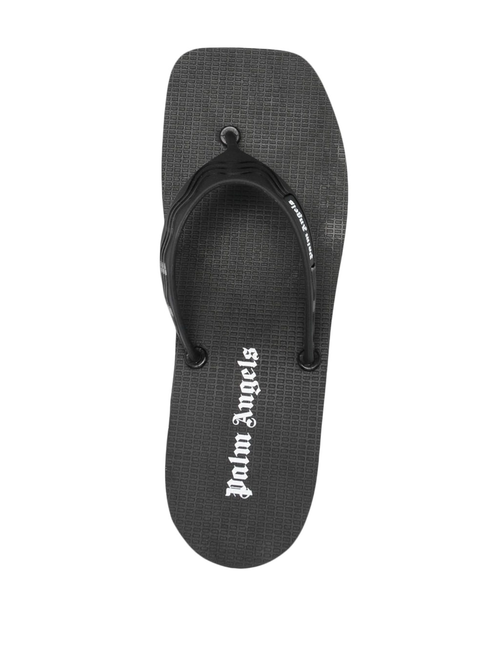 logo-print heeled flip flops - 4