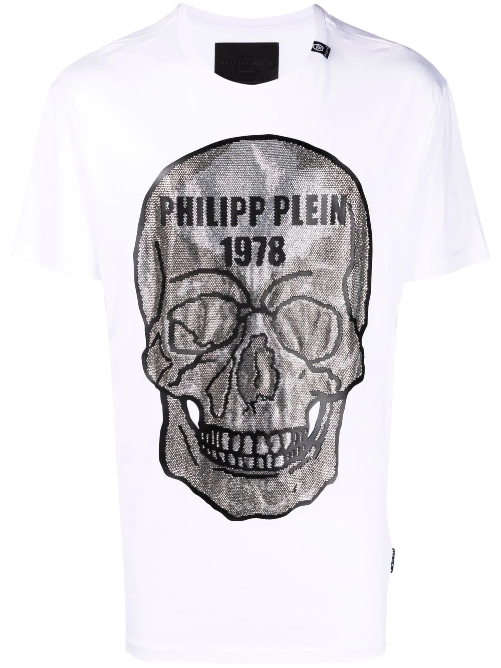 crystal skull cotton T-shirt - 1