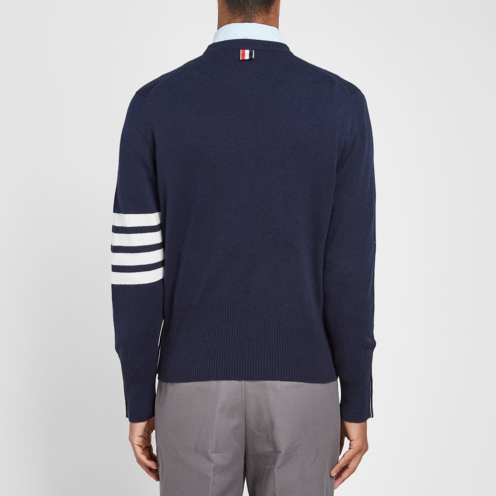 Thom Browne Arm Stripe Cashmere Crew Knit - 5