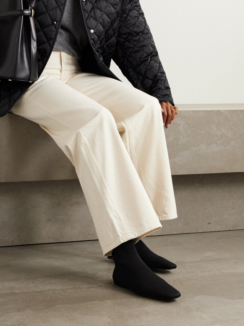 TOTEME Stretch-knit Ankle Boots outlook