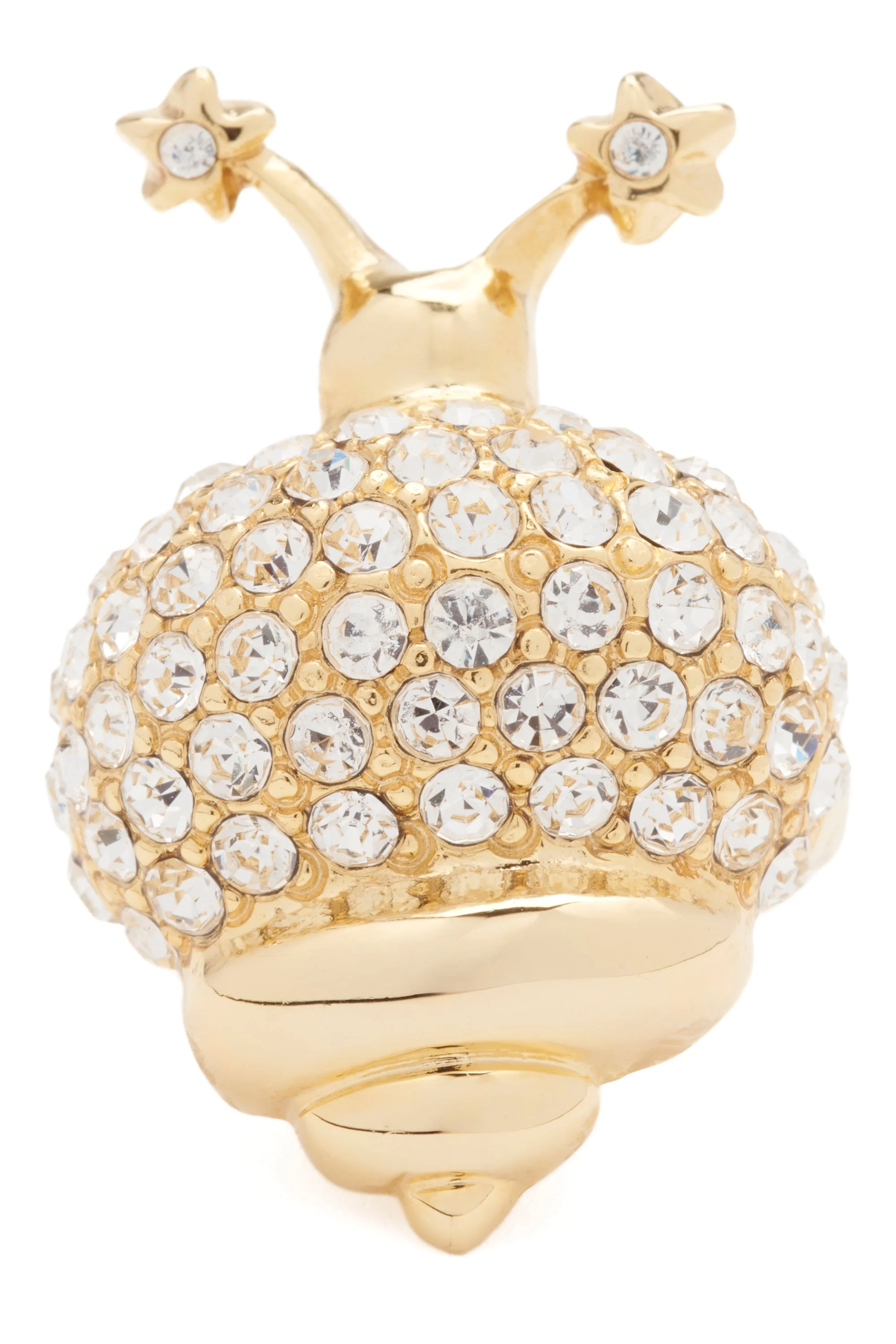 GOLD CLEAR SNAIL RING - 1