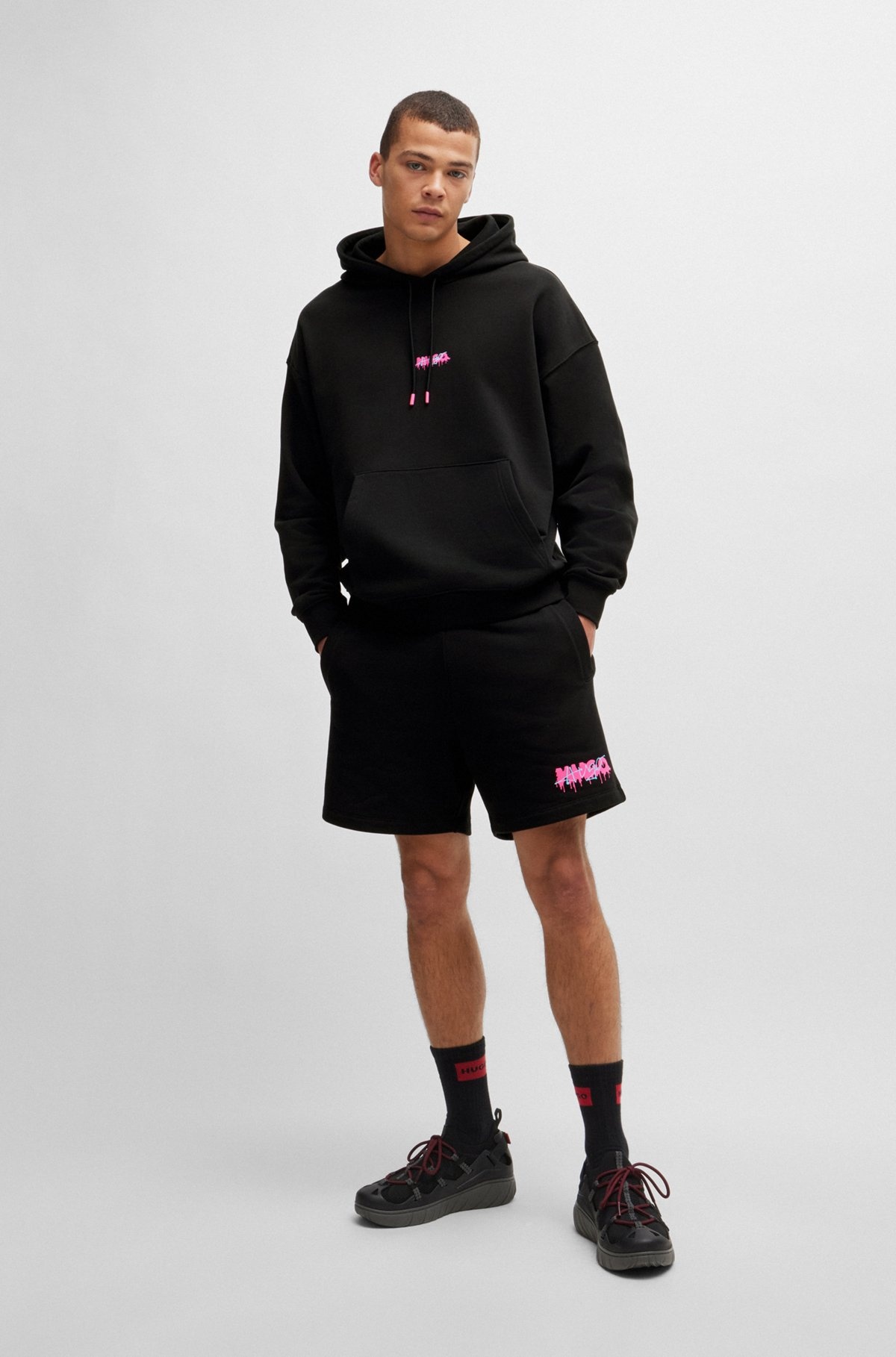 COTTON-TERRY SHORTS WITH NEW-SEASON LOGO - 4