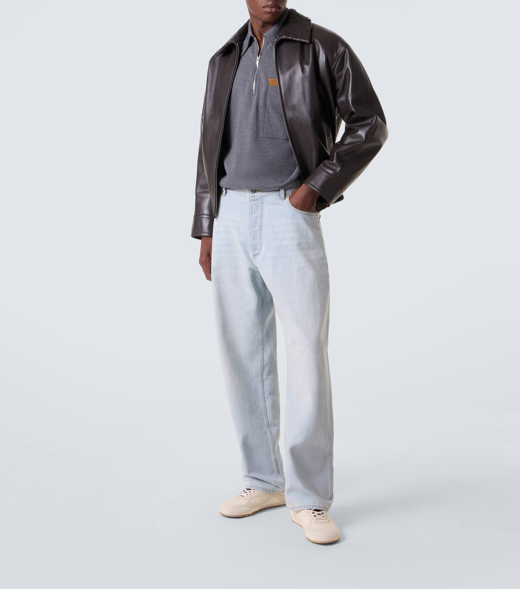 Intreccio leather jacket - 2