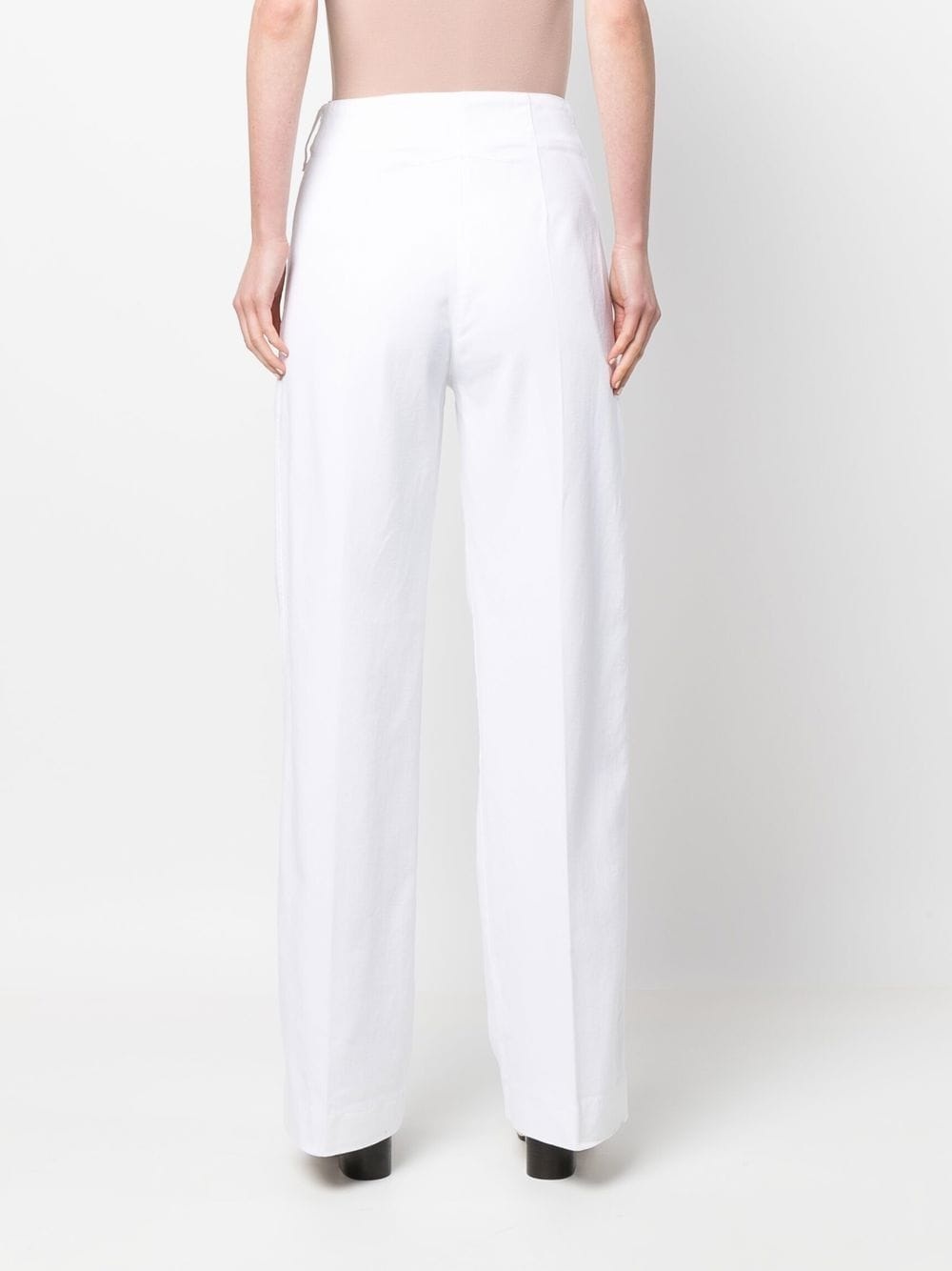 wide-leg high-waisted trousers - 4