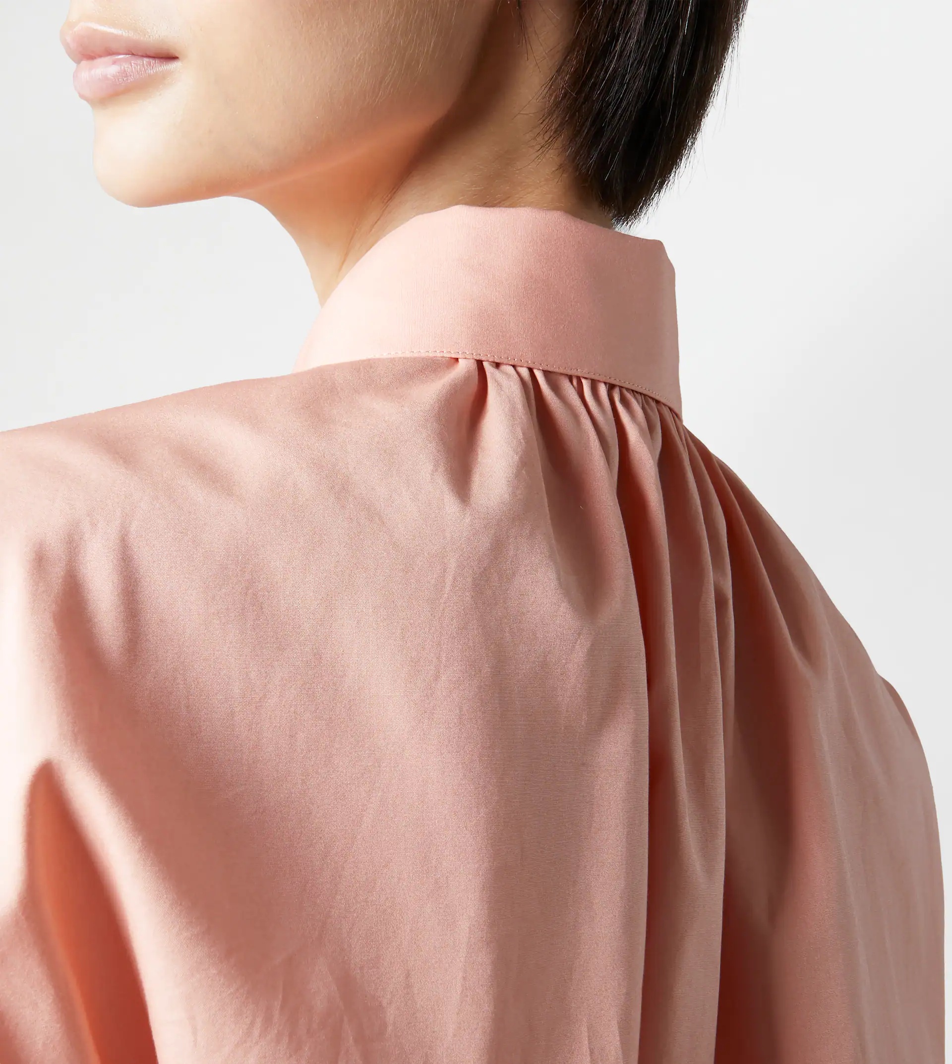CROPPED SHIRT WITH SASH - PINK - 6