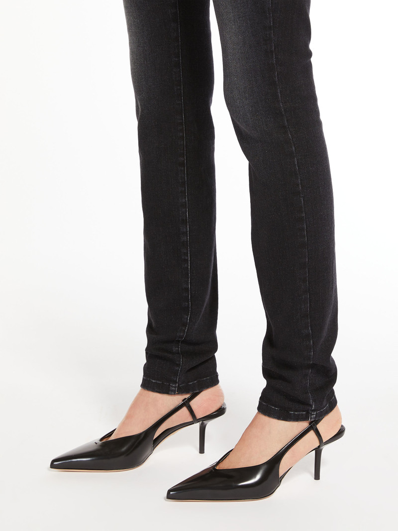 MMSLING Leather slingback court shoes 6