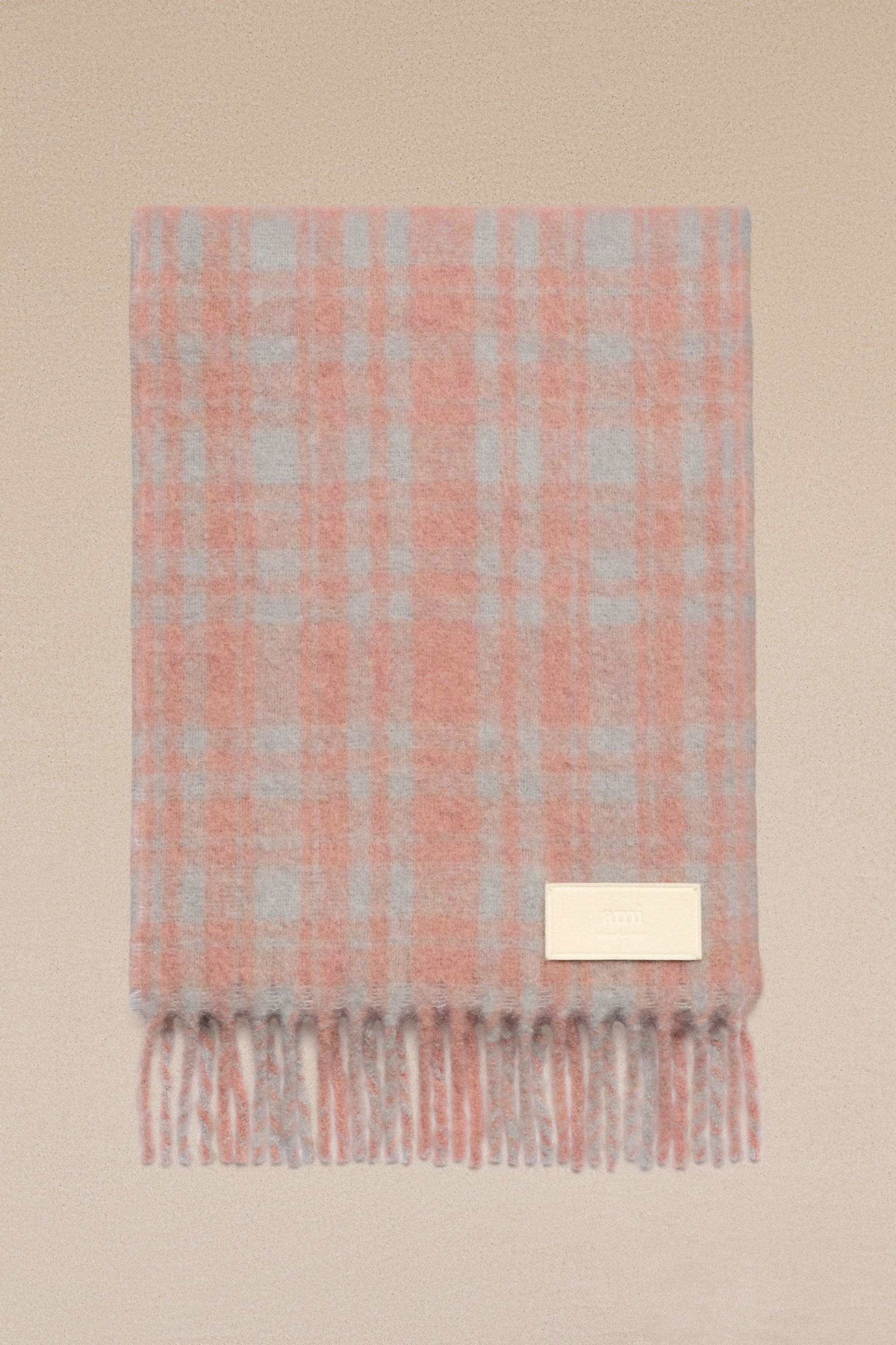 Oversize Checkered Ami Scarf - 1