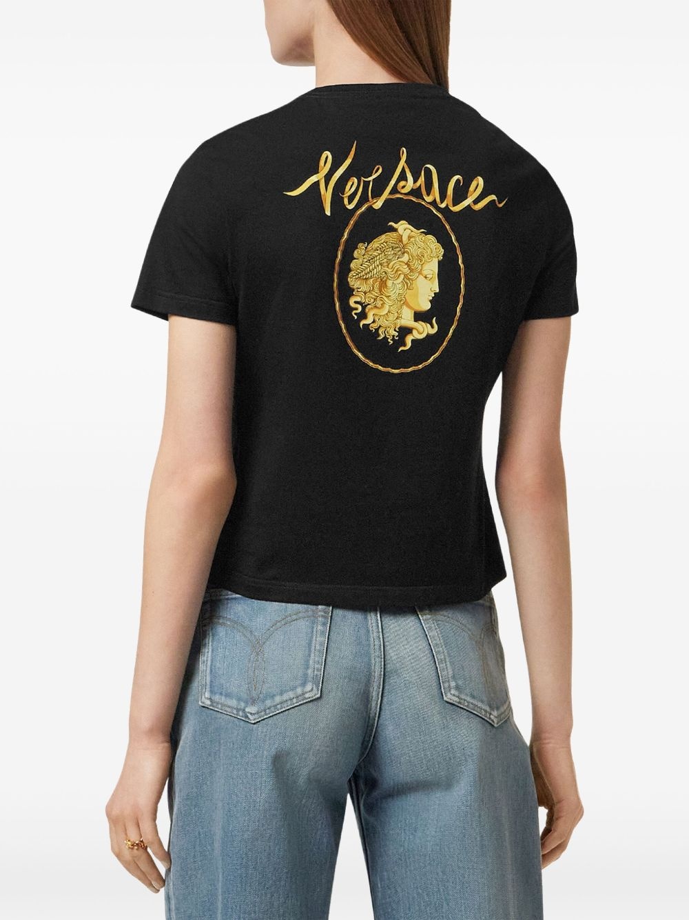 Cameo logo-embroidered T-shirt - 5