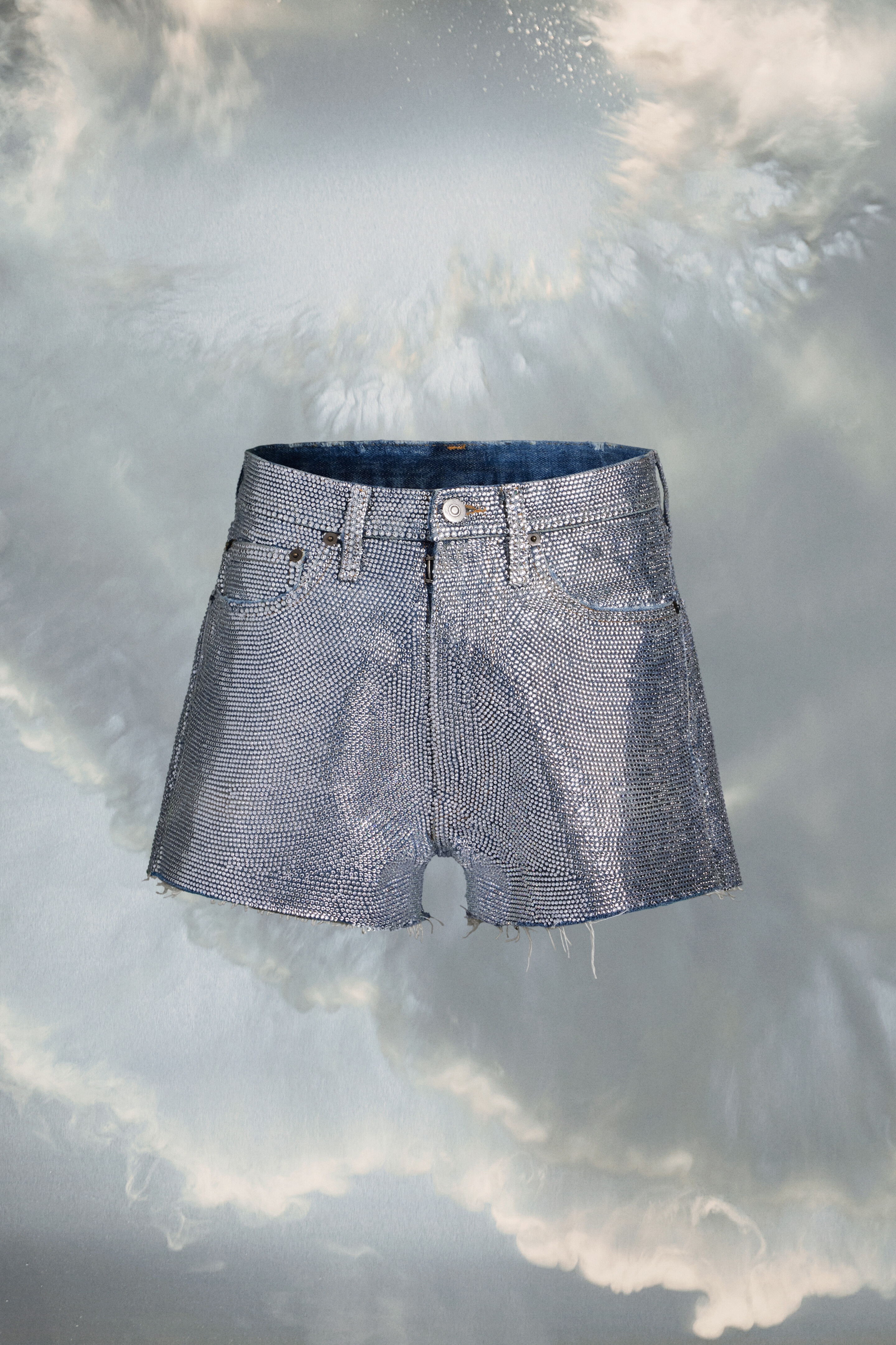 Rhinestone shorts - 1