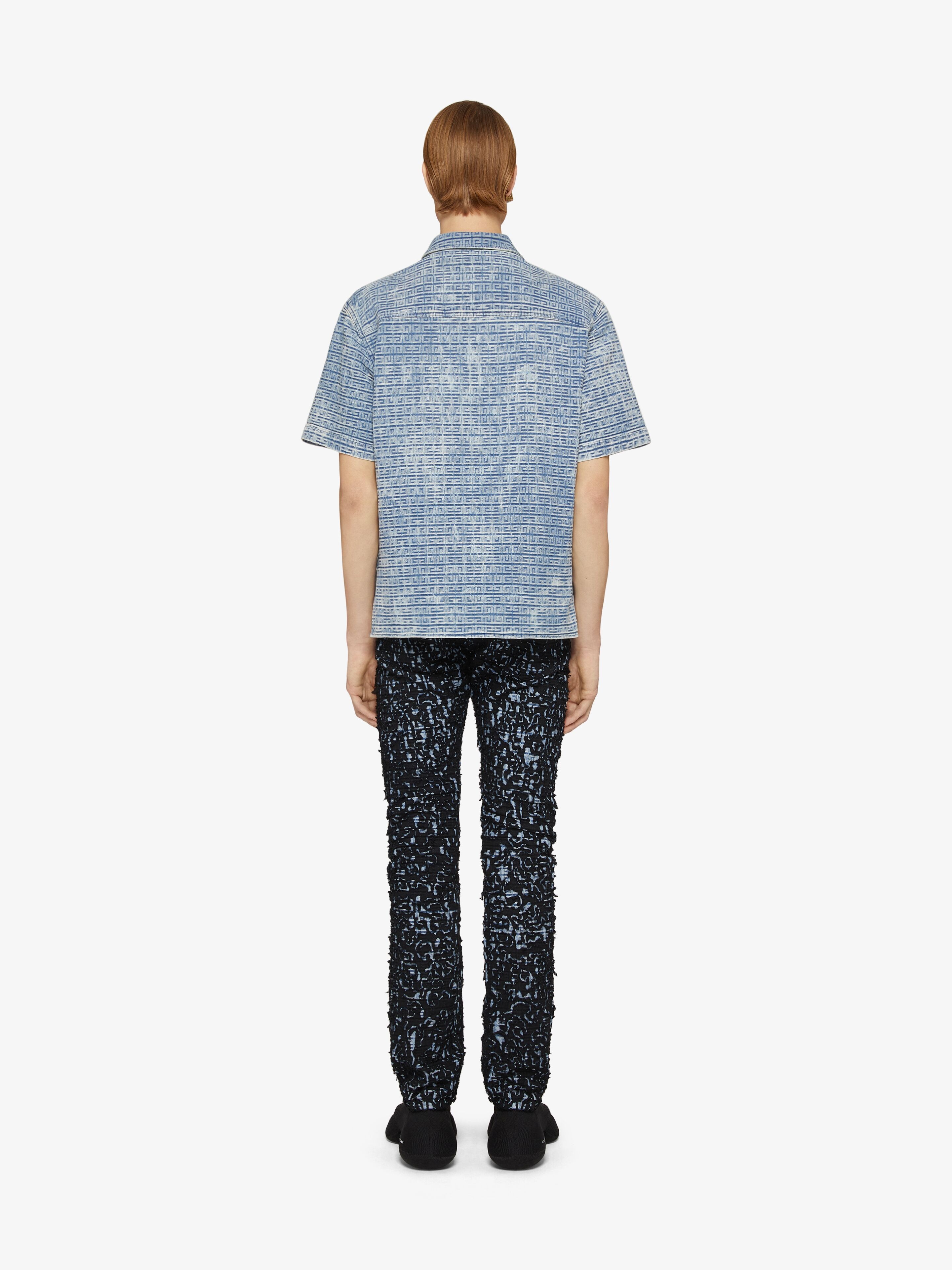 SHIRT IN 4G BLEACHED DENIM - 4