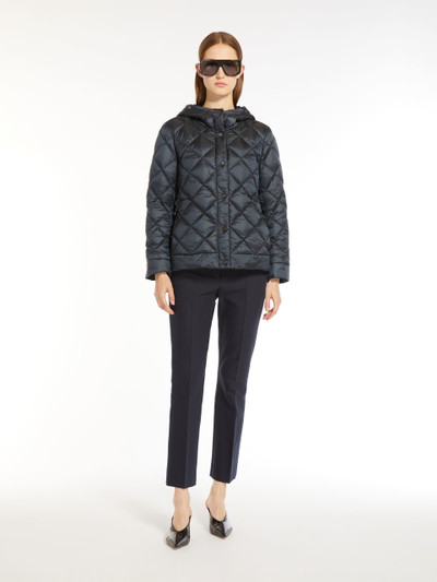Max Mara RISOFT Reversible down jacket in water-resistant canvas outlook