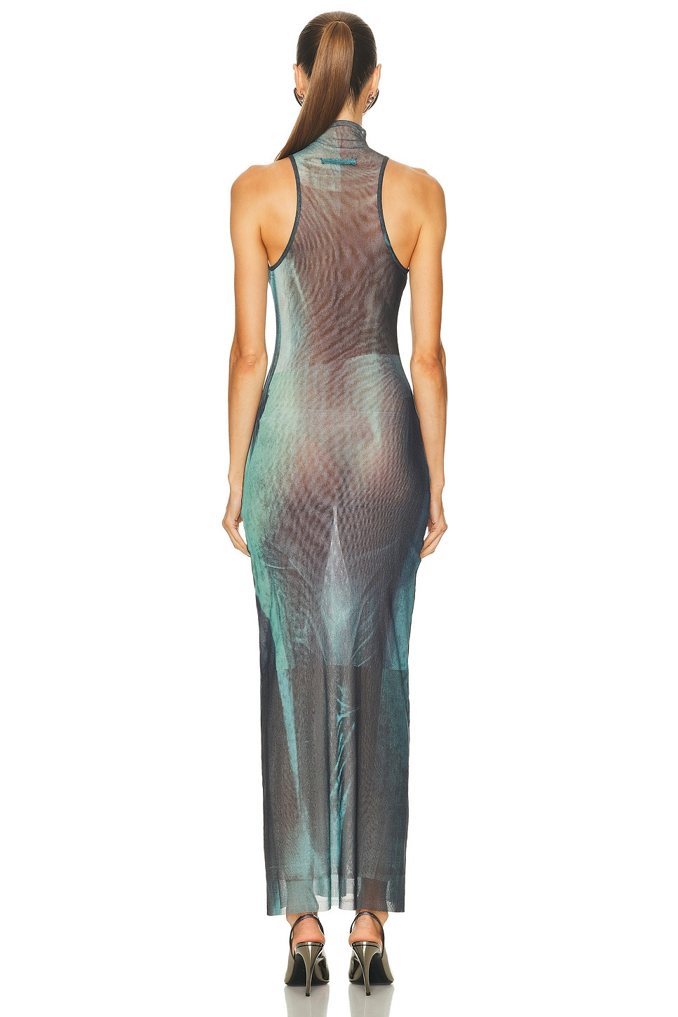Water High Neck Long Dress - 4