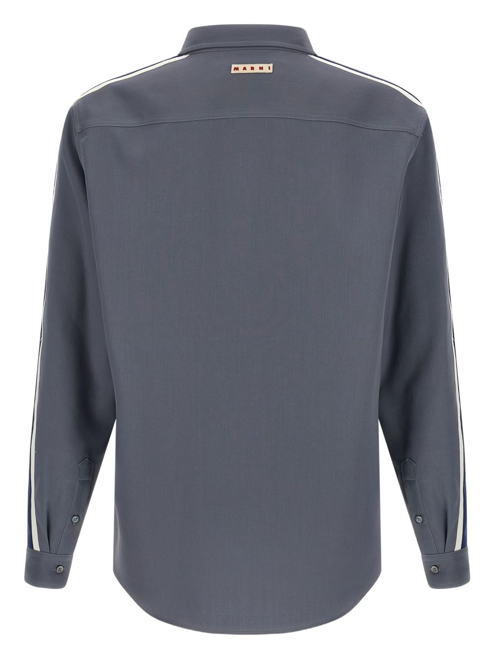 STRIPE-DETAIL VIRGIN WOOL SHIRT - 3