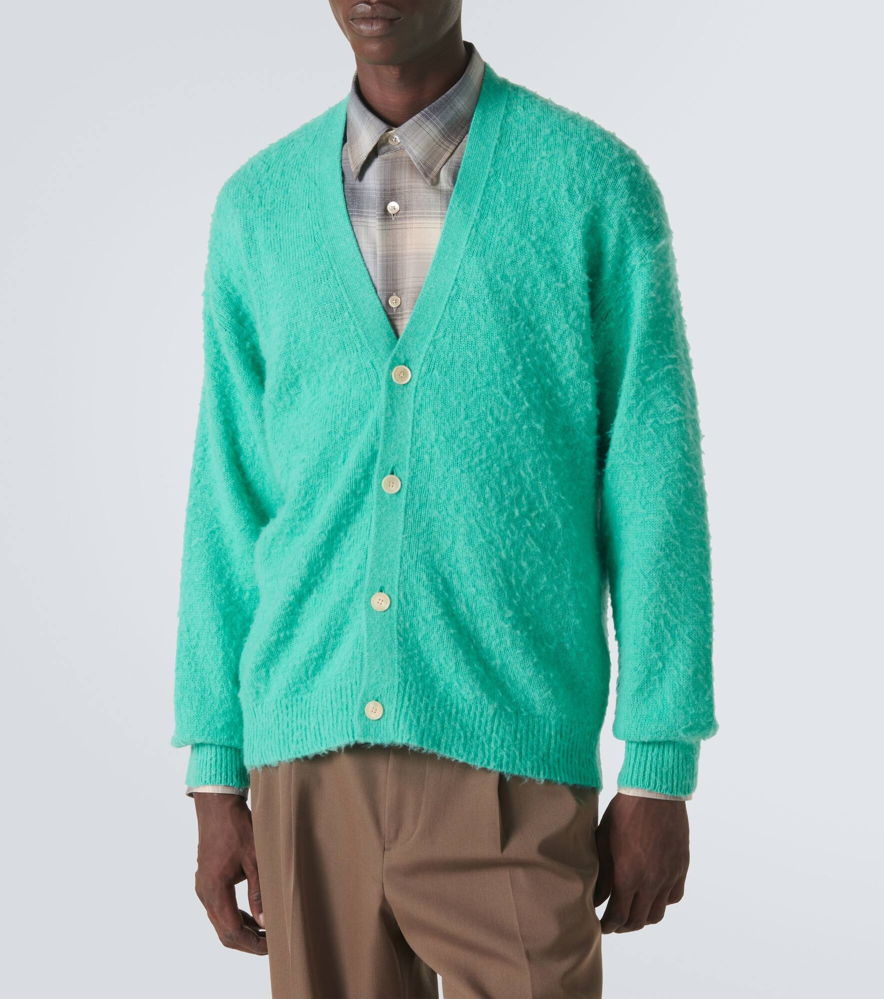 Cashmere, wool, and silk cardigan - 3