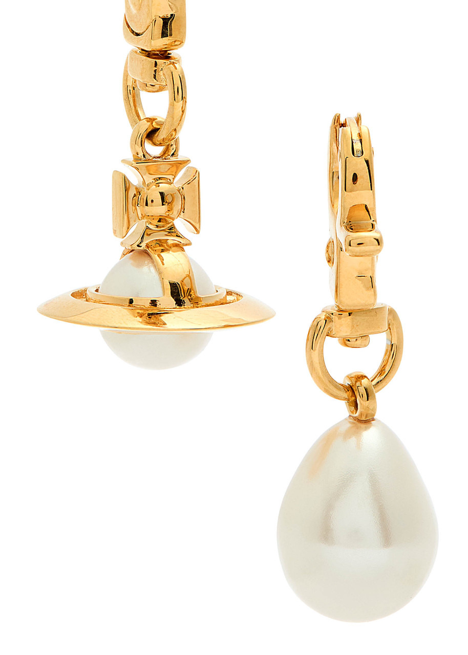 Vivienne Westwood Claude Small Mismatched Drop Earrings - 3