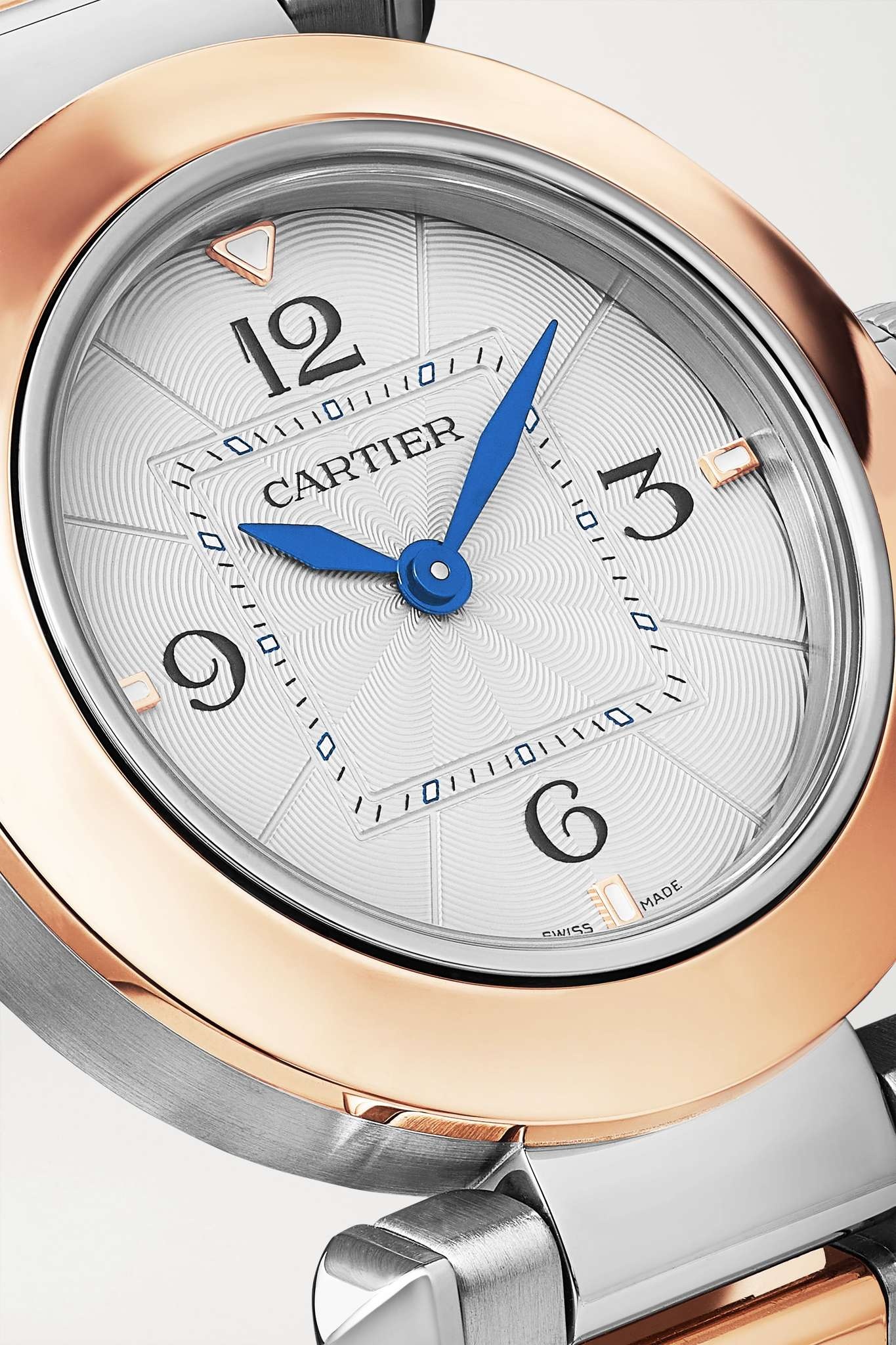 Pasha de Cartier 30mm stainless steel and 18-karat rose gold watch - 5