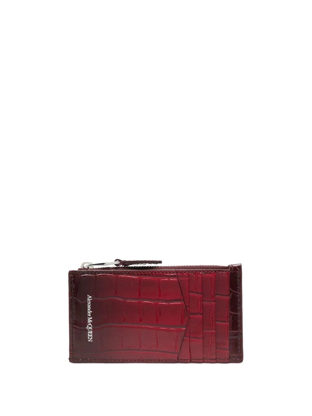 croc-effect calf leather purse - 2